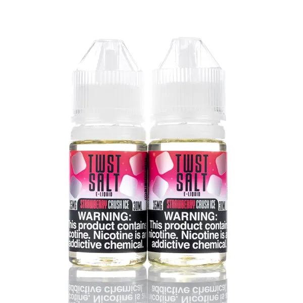 TWIST Salt E Liquid - Ice Strawberry Crush - 60ml - Black Coral